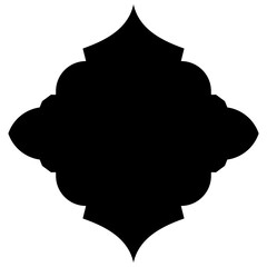 Islamic Label Emblem Shape Glyph Pictogram symbol visual illustration
