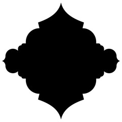 Islamic Label Emblem Shape Glyph Pictogram symbol visual illustration