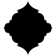 Islamic Label Emblem Shape Glyph Pictogram symbol visual illustration