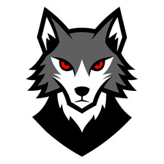  wolf head illustration for t-shirt design vector illustration
