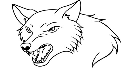 Dynamic Vector Illustration: A Wolf Jumping 🐺✨ - Perfect for Your Designs!