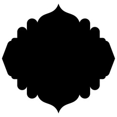 Islamic Label Emblem Shape Glyph Pictogram symbol visual illustration