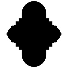 Islamic Label Emblem Shape Glyph Pictogram symbol visual illustration