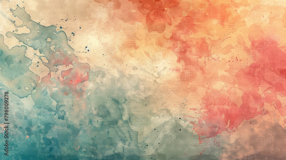 Poster a colorful background with splatters of paint. the colors are blue, red, and yellow. the background 