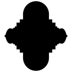 Islamic Label Emblem Shape Glyph Pictogram symbol visual illustration