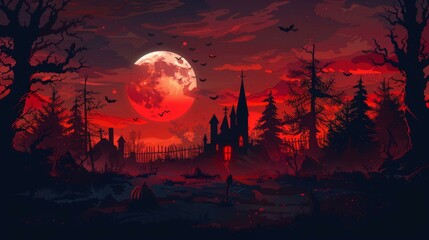b'Blood red moon night'