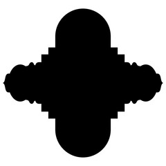 Elegant Visual Illustrations: Iconic Label Emblem Shapes in Turkish, Iranian, Arabic Styles for Eid Banners Label Emblem Shape Glyph Pictogram symbol visual illustration