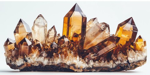 large rough smoky quartz crystal cluster