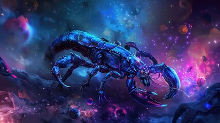 scorpion blue color