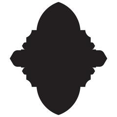 Islamic Label Emblem Shape Glyph Pictogram symbol visual illustration