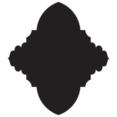 Islamic Label Emblem Shape Glyph Pictogram symbol visual illustration