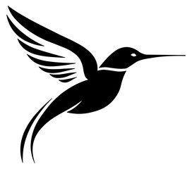 calibri bird black silhouette without background