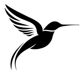 calibri bird black silhouette without background