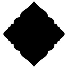 Islamic Label Emblem Shape Glyph Pictogram symbol visual illustration