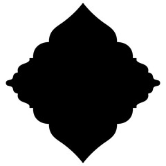 Islamic Label Emblem Shape Glyph Pictogram symbol visual illustration