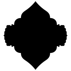 Islamic Label Emblem Shape Glyph Pictogram symbol visual illustration