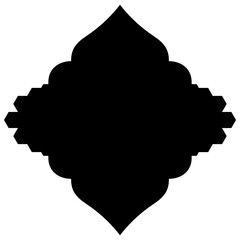 Islamic Label Emblem Shape Glyph Pictogram symbol visual illustration