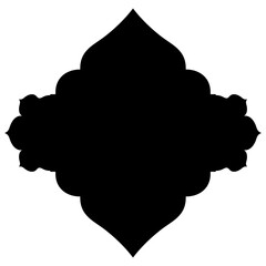 Islamic Label Emblem Shape Glyph Pictogram symbol visual illustration