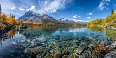 Obraz premium Breathtaking view in the mountains of Alaska