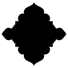 Islamic Label Emblem Shape Glyph Pictogram symbol visual illustration