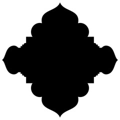 Islamic Label Emblem Shape Glyph Pictogram symbol visual illustration