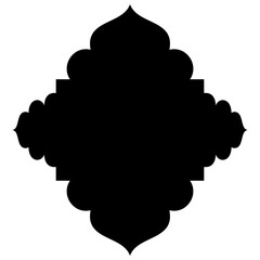 Islamic Label Emblem Shape Glyph Pictogram symbol visual illustration