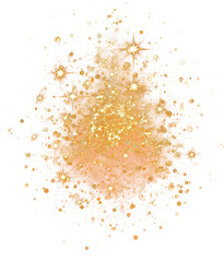 Gold glitter shiny sparking stardust
