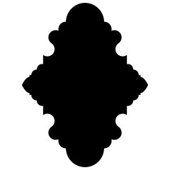 Exquisite Label Emblem Shapes: Turkish, Iranian & Arabic Traditional Glyphs for Ramadan & Eid Banners Label Emblem Shape Glyph Pictogram symbol visual illustration