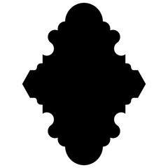 Exquisite Label Emblem Shapes: Turkish, Iranian & Arabic Traditional Glyphs for Ramadan & Eid Banners Label Emblem Shape Glyph Pictogram symbol visual illustration