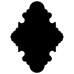 Exquisite Label Emblem Shapes: Turkish, Iranian & Arabic Traditional Glyphs for Ramadan & Eid Banners Label Emblem Shape Glyph Pictogram symbol visual illustration