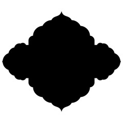 Exquisite Label Emblem Shapes: Turkish, Iranian & Arabic Traditional Glyphs for Ramadan & Eid Banners Label Emblem Shape Glyph Pictogram symbol visual illustration