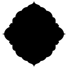 Exquisite Label Emblem Shapes: Turkish, Iranian & Arabic Traditional Glyphs for Ramadan & Eid Banners Label Emblem Shape Glyph Pictogram symbol visual illustration