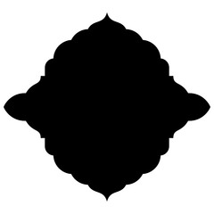 Exquisite Label Emblem Shapes: Turkish, Iranian & Arabic Traditional Glyphs for Ramadan & Eid Banners Label Emblem Shape Glyph Pictogram symbol visual illustration