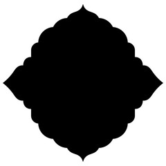 Exquisite Label Emblem Shapes: Turkish, Iranian & Arabic Traditional Glyphs for Ramadan & Eid Banners Label Emblem Shape Glyph Pictogram symbol visual illustration