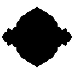 Exquisite Label Emblem Shapes: Turkish, Iranian & Arabic Traditional Glyphs for Ramadan & Eid Banners Label Emblem Shape Glyph Pictogram symbol visual illustration