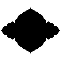Exquisite Label Emblem Shapes: Turkish, Iranian & Arabic Traditional Glyphs for Ramadan & Eid Banners Label Emblem Shape Glyph Pictogram symbol visual illustration