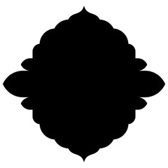 Exquisite Label Emblem Shapes: Turkish, Iranian & Arabic Traditional Glyphs for Ramadan & Eid Banners Label Emblem Shape Glyph Pictogram symbol visual illustration