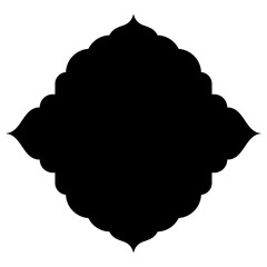 Exquisite Label Emblem Shapes: Turkish, Iranian & Arabic Traditional Glyphs for Ramadan & Eid Banners Label Emblem Shape Glyph Pictogram symbol visual illustration