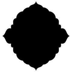 Exquisite Label Emblem Shapes: Turkish, Iranian & Arabic Traditional Glyphs for Ramadan & Eid Banners Label Emblem Shape Glyph Pictogram symbol visual illustration