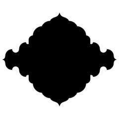 Exquisite Label Emblem Shapes: Turkish, Iranian & Arabic Traditional Glyphs for Ramadan & Eid Banners Label Emblem Shape Glyph Pictogram symbol visual illustration