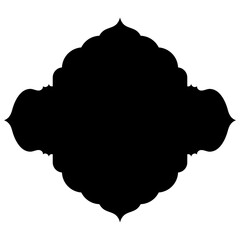 Exquisite Label Emblem Shapes: Turkish, Iranian & Arabic Traditional Glyphs for Ramadan & Eid Banners Label Emblem Shape Glyph Pictogram symbol visual illustration