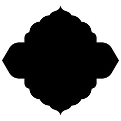 Exquisite Label Emblem Shapes: Turkish, Iranian & Arabic Traditional Glyphs for Ramadan & Eid Banners Label Emblem Shape Glyph Pictogram symbol visual illustration