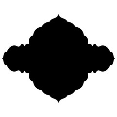 Islamic Label Emblem Shape Glyph Pictogram symbol visual illustration