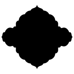 Islamic Label Emblem Shape Glyph Pictogram symbol visual illustration