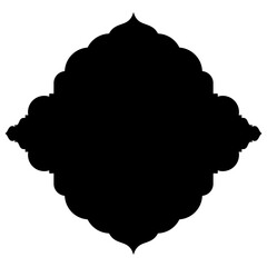 Islamic Label Emblem Shape Glyph Pictogram symbol visual illustration