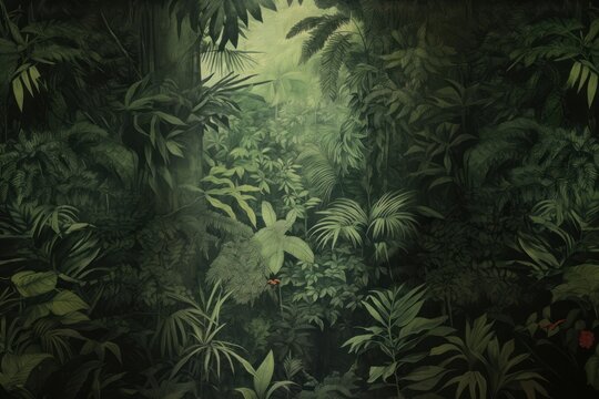 Tropical forest backgrounds vegetation outdoors.