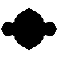 Islamic Label Emblem Shape Glyph Pictogram symbol visual illustration