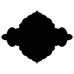 Islamic Label Emblem Shape Glyph Pictogram symbol visual illustration