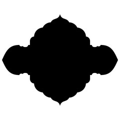 Islamic Label Emblem Shape Glyph Pictogram symbol visual illustration