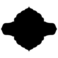 Islamic Label Emblem Shape Glyph Pictogram symbol visual illustration